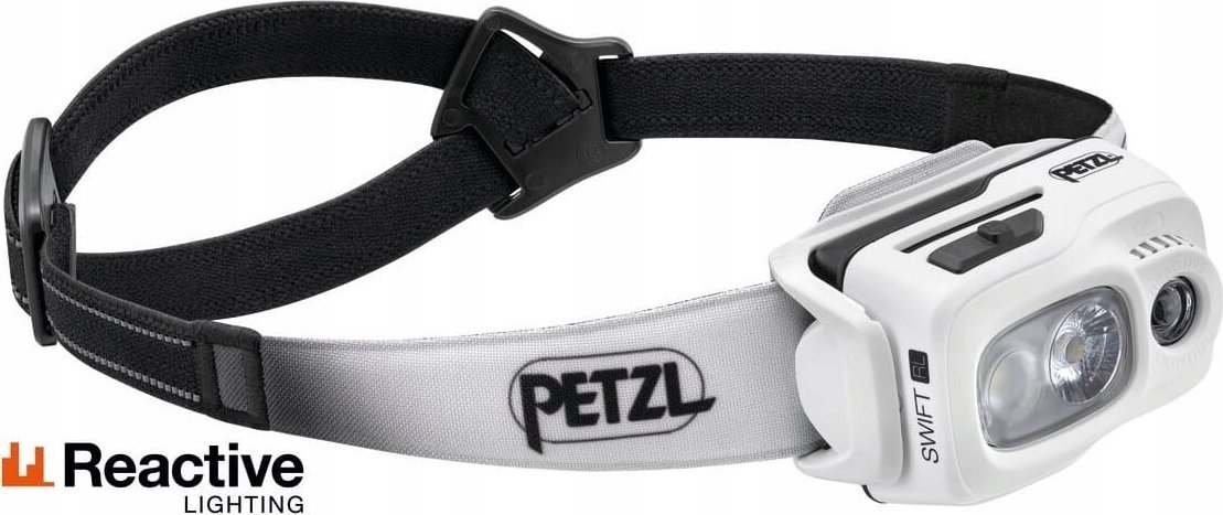 Llampë koke Petzl Swift RL, 1100 lumen, rikarikueshme USB C, e bardhë