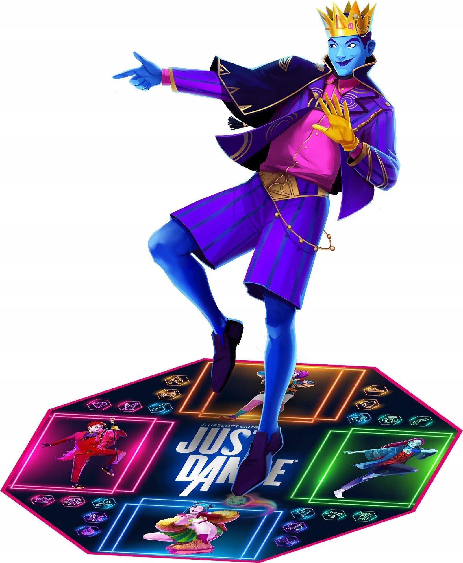 Tapet gaming Subsonic Just Dance, 100 x 100 cm, kundër rrëshqitjes, shumëngjyrësh