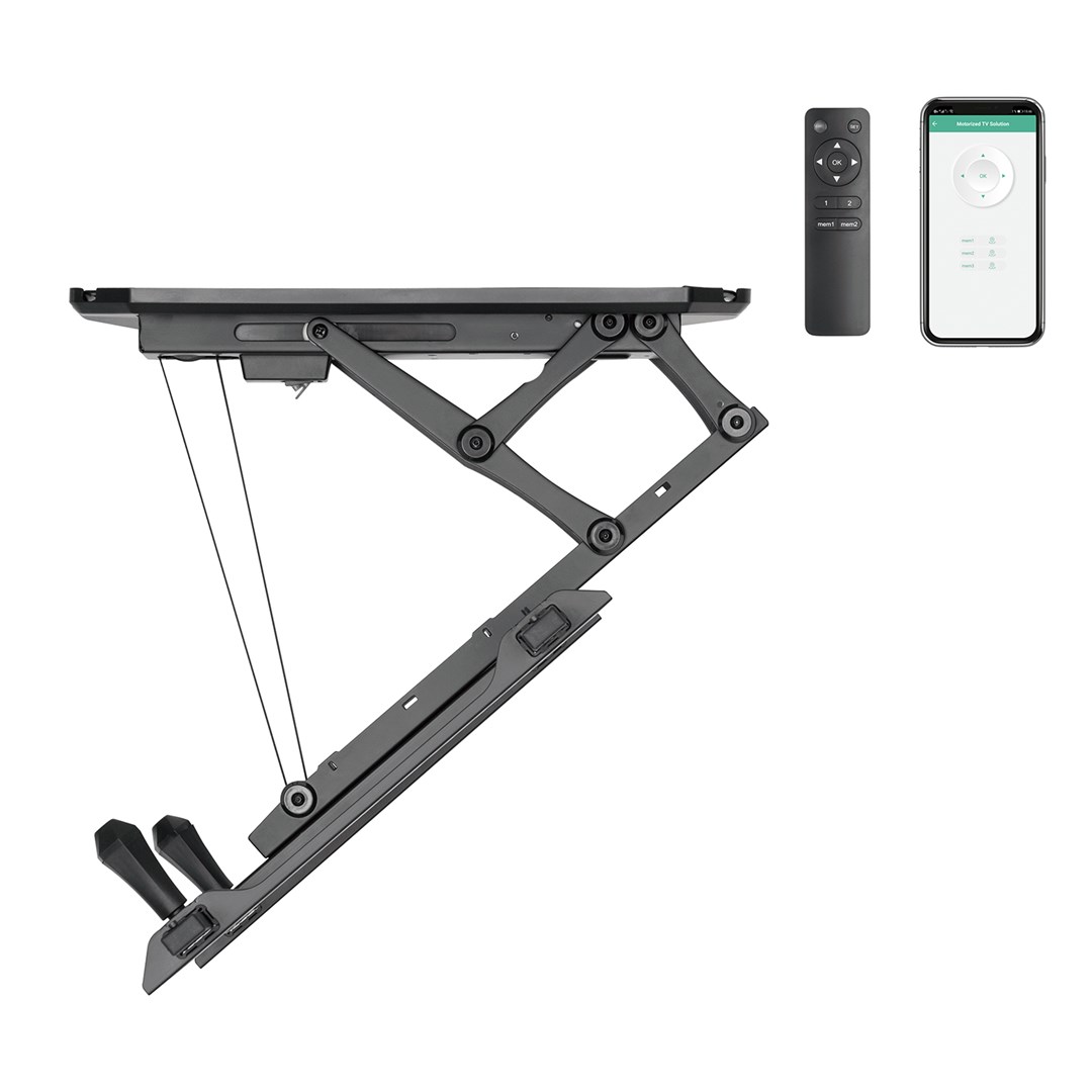 Mbajtëse tavani për TV Maclean MC-880T, 32"-70", 35 kg, e zezë