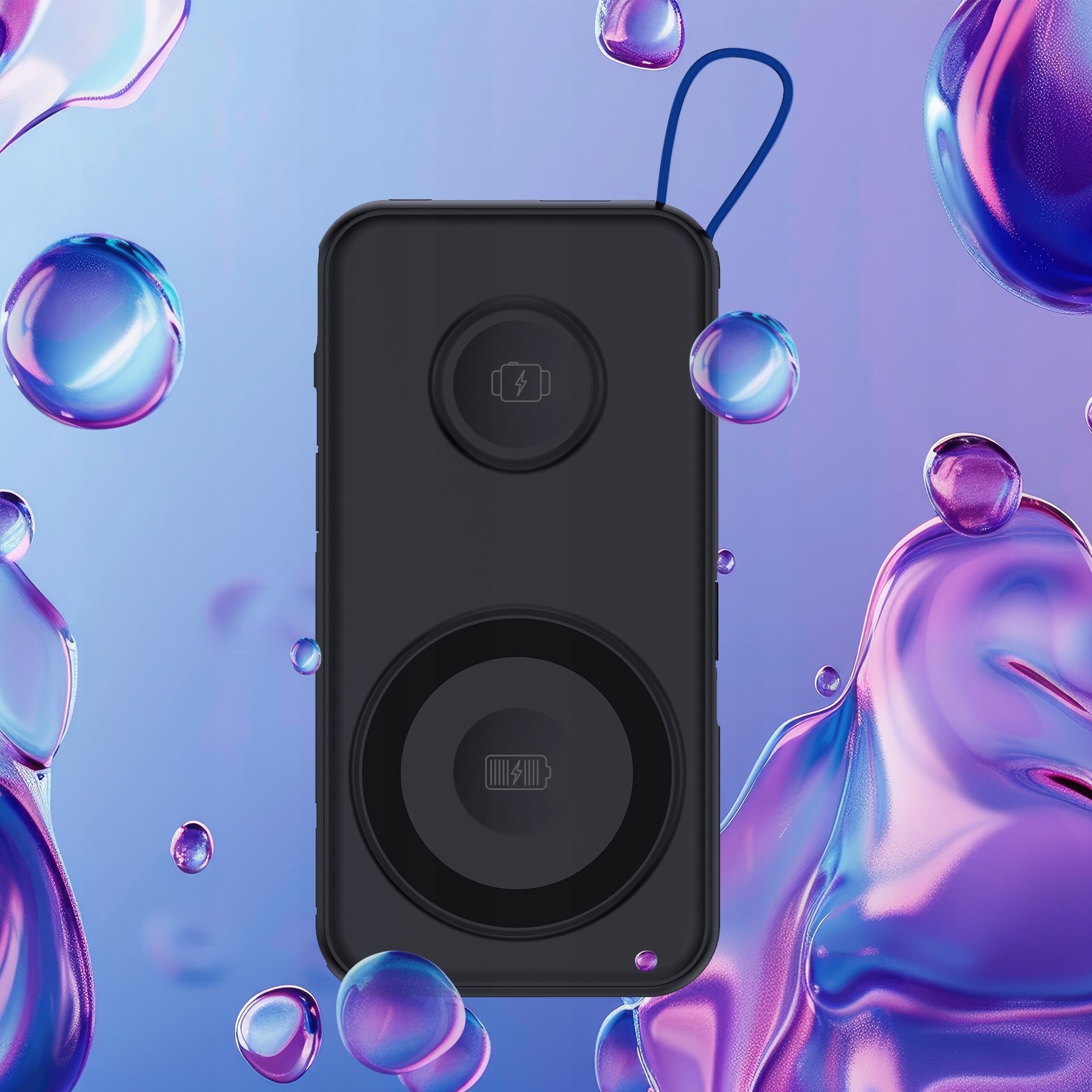 Powerbank 3MK Powerbank PastelUp 10000mAh, MagSafe, безжично полнење, црн