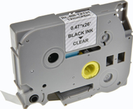 Shirit etiketash G&amp;G TZE-131, 12mm, 8m, i zi transparent