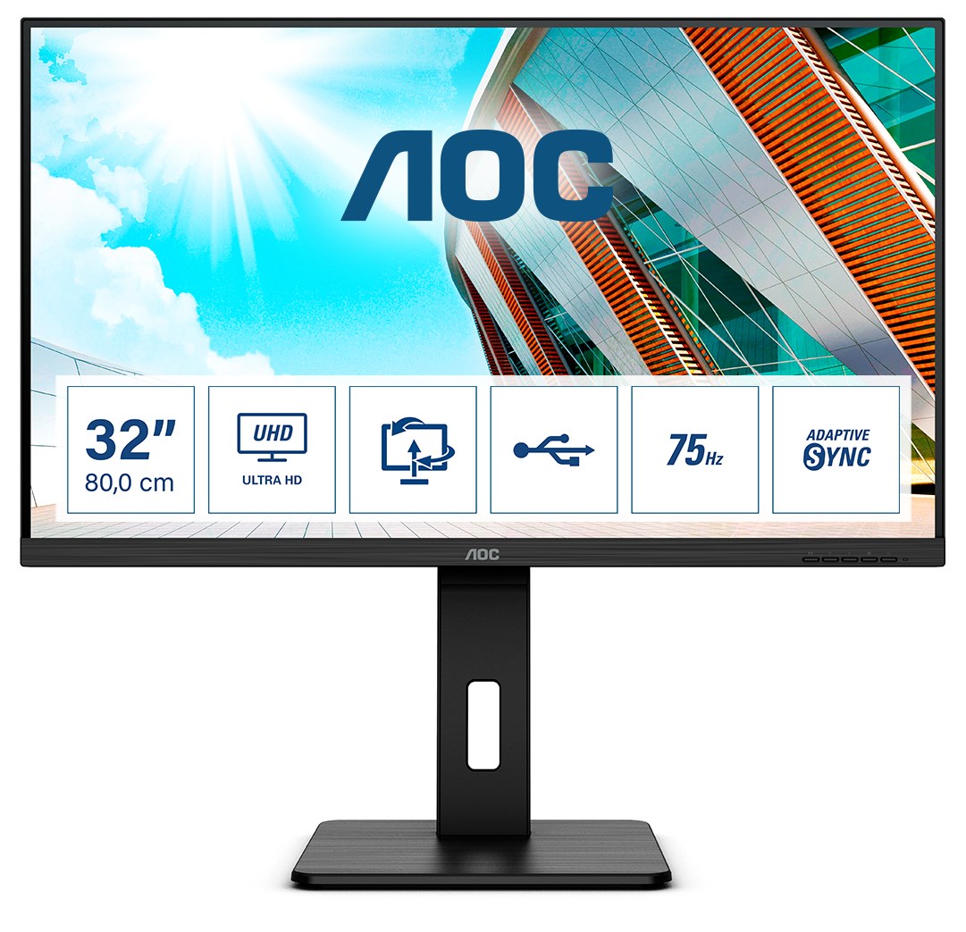 Monitor AOC P2 U32P2, 31.5", 3840 x 2160, i zi