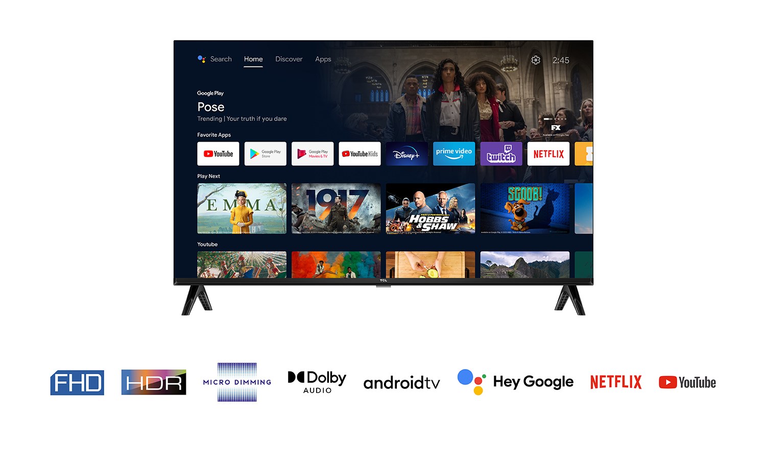 Televizor TCL S54 Series 32S5400AF, 32" (81.3cm), Full HD, i zi