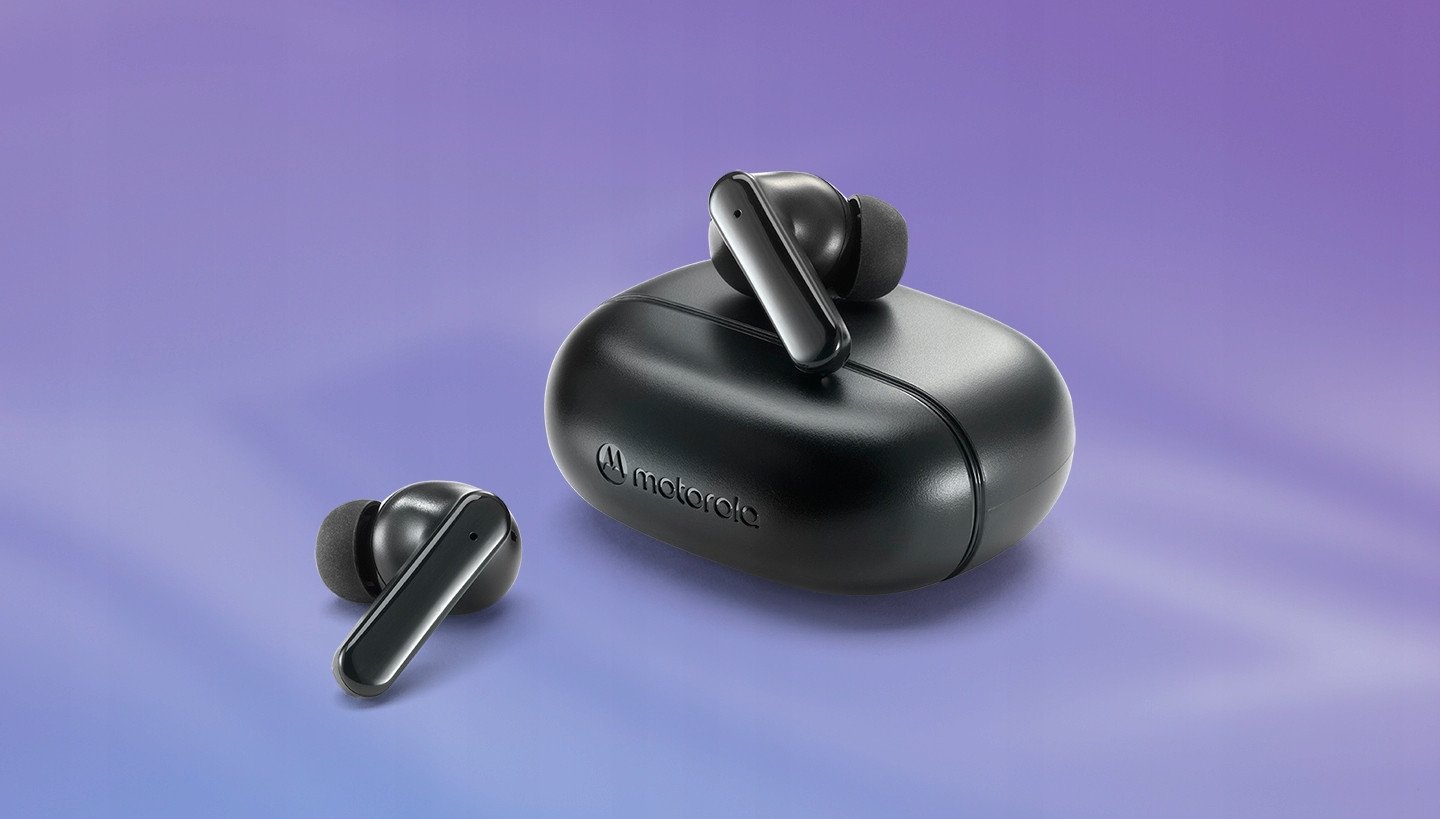 Kufje True Wireless Motorola Moto Buds 125, ENC, IPX5, të zeza