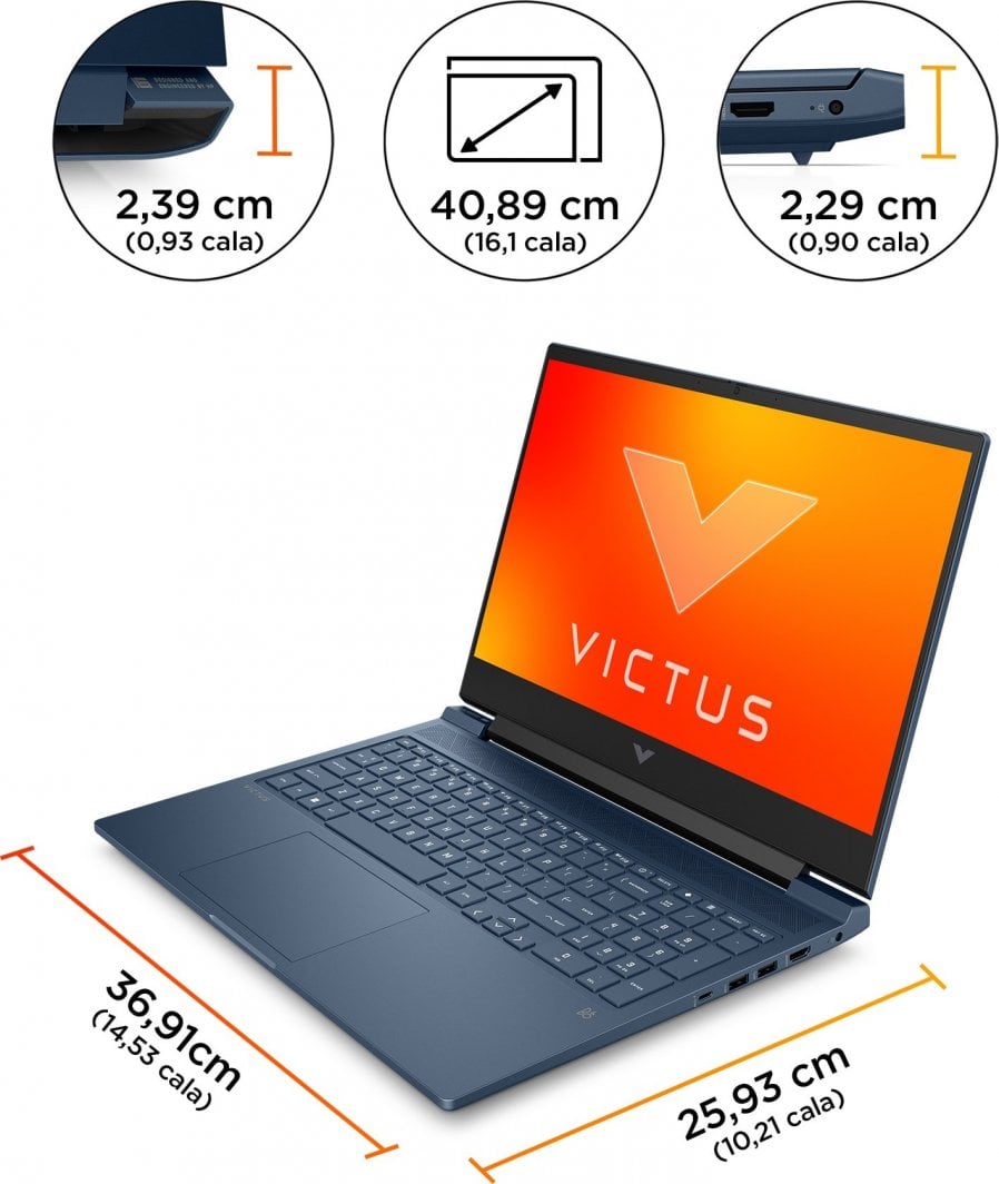 Лаптоп HP NB 16-S0016NW, 16", AMD Ryzen 7 7840HS, 16 GB RAM, 512 GB SSD