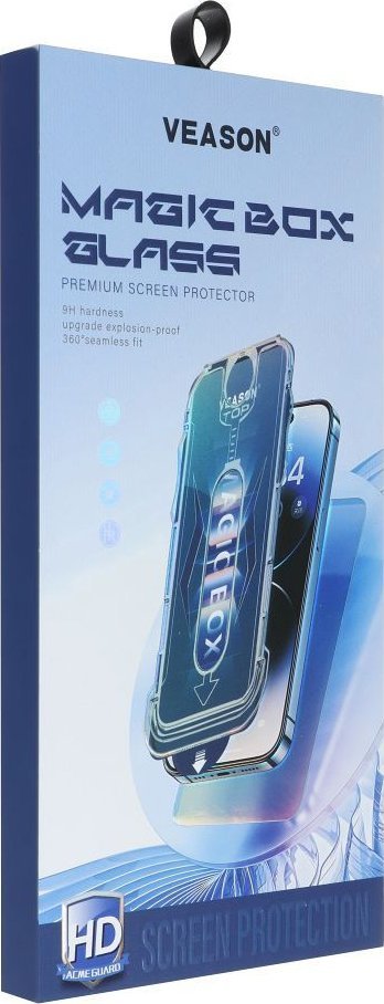 Заштитно стакло Veason 6D Pro за iPhone 14 Pro Max, лесна инсталација, црна рамка