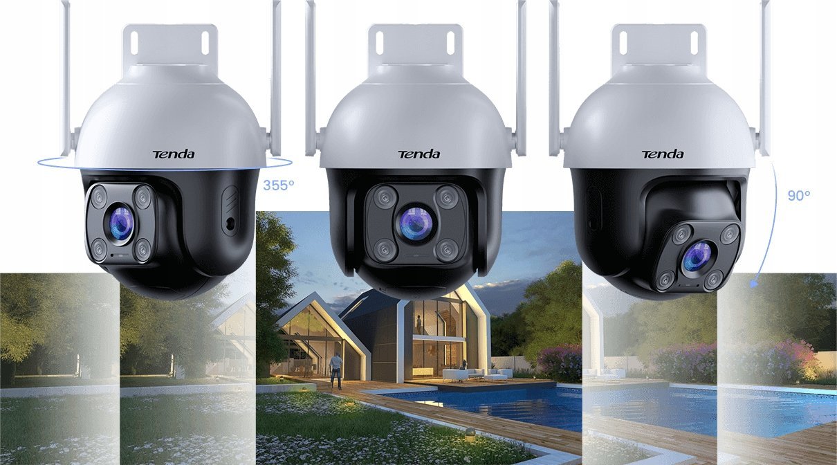 Kamerë IP Tenda RH3 WCA, Full HD 1080p, WiFi, e bardhë