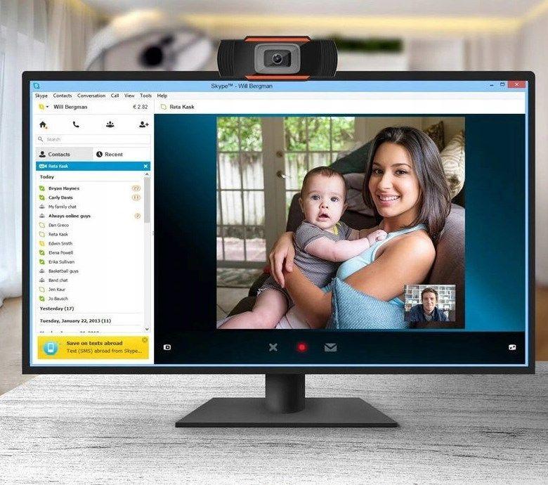 Веб камера DUXO WebCam-X13, Full HD, црна боја