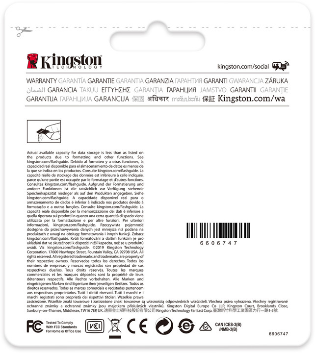 Kartë e memories Kingston Micro SDXC 128GB Endurance UHS-I