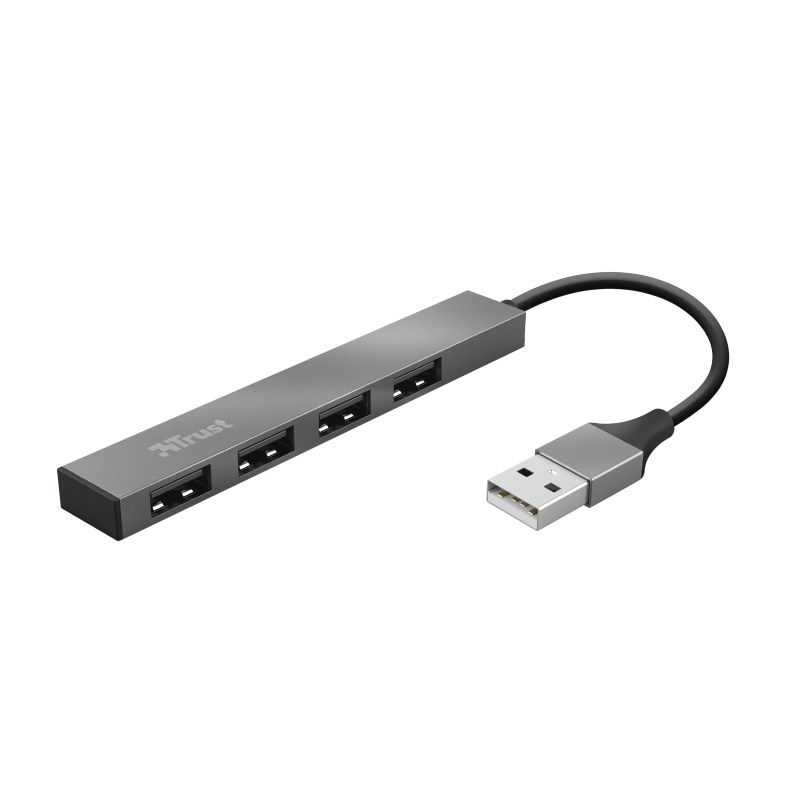 USB хаб Halyx алуминиум, 4 порти, црн
