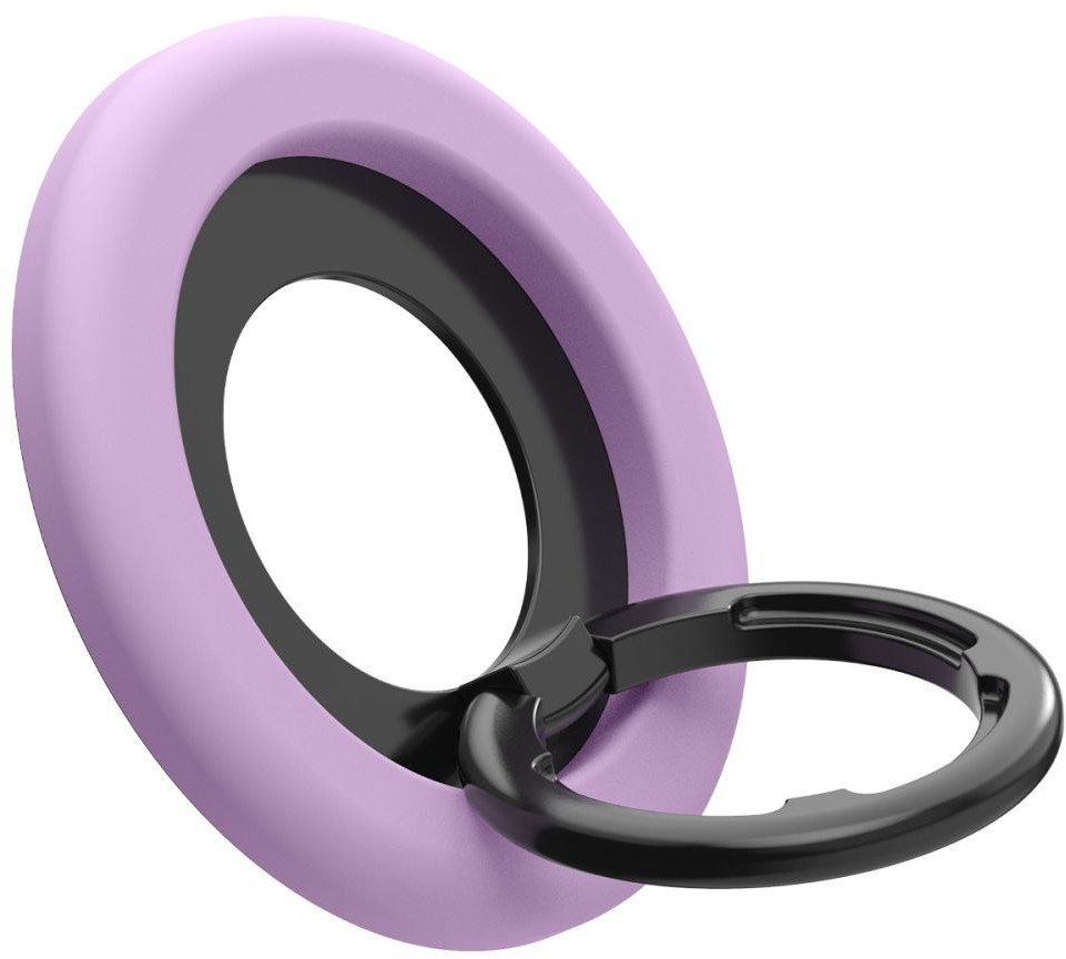 Mbajtëse magnetike për telefon Spigen Nano Pop MagSafe, unazë gishti, silikon, vjollcë