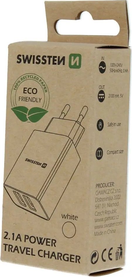 Kabllo Swissten 8595217475496, USB, 1m, e zezë