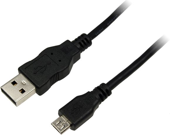 Kabllo USB LogiLink USB-A në microUSB, 3 m, e zezë