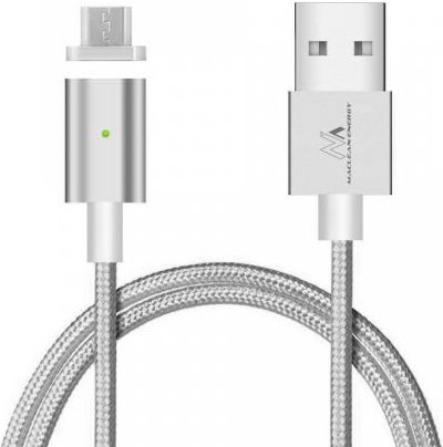 Kabllo Maclean USB-A USB, 1m, e argjendë