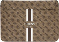 Këllëf laptopi Guess Stripes Sleeve, 14", lëkurë ekologjike, i zi