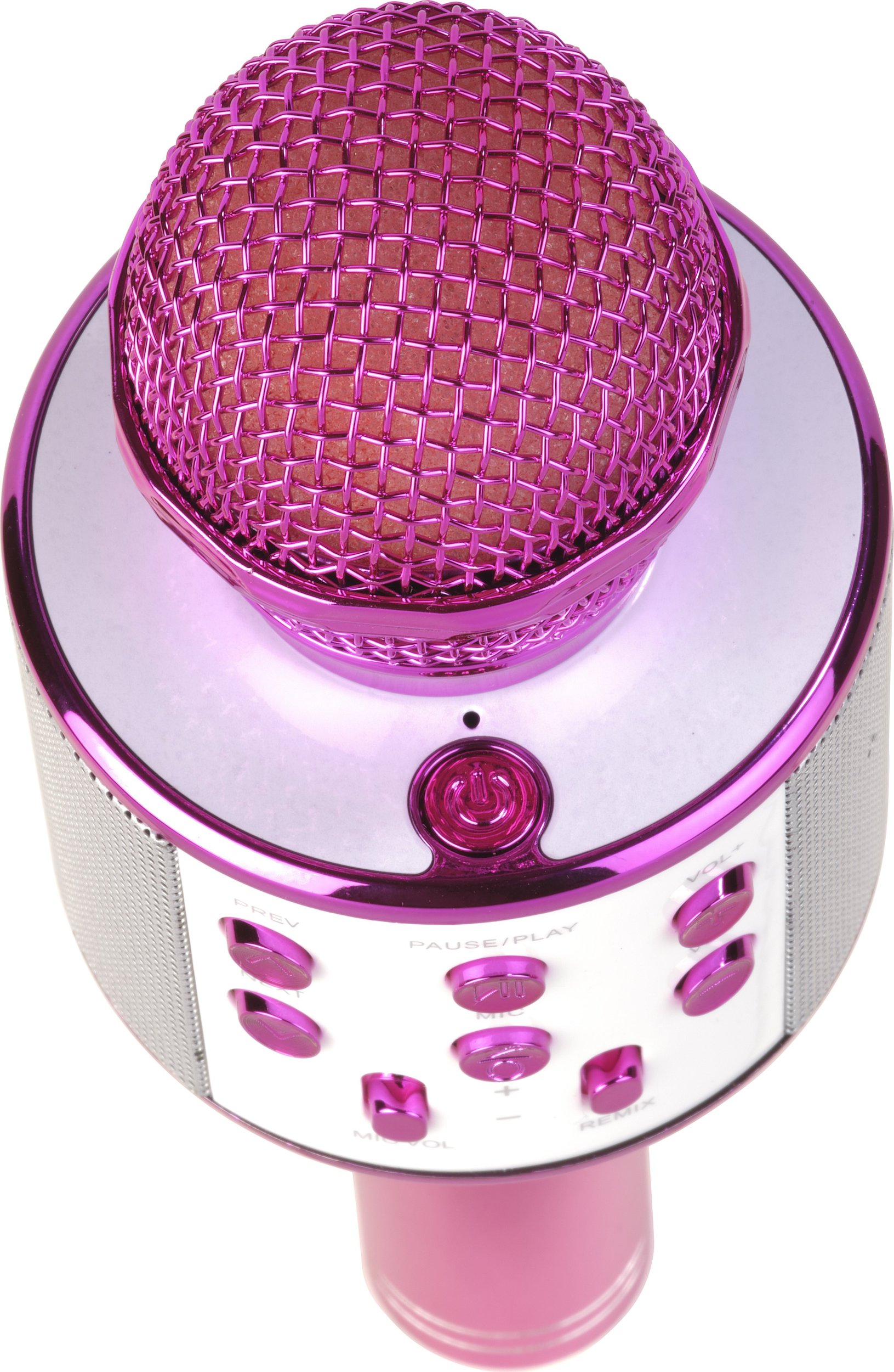 Mикрофон караоке Denver KMS-20P, Bluetooth, вграден звучник, розова