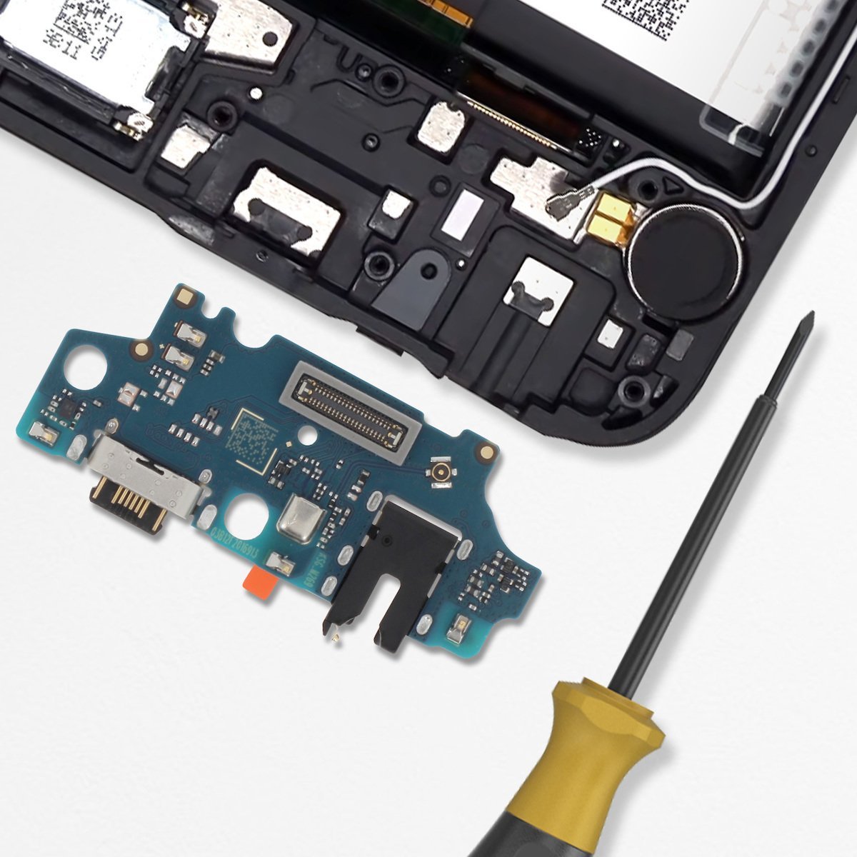 Bord karikimi Samsung ServicePack A05s A057F GH81-24366A, pjesë origjinale, për smartphone