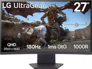 Monitor LG UltraGear 27GS60QX-B, 27", WQHD, i zi