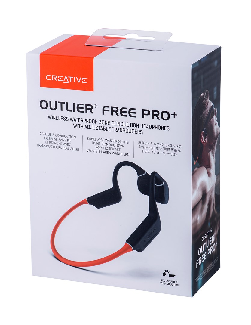 Kufje Creative Outlier Free PRO+, Wireless, të portokallta