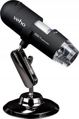 Mikroskop digjital Veho DX-1, USB, 2MP, zmadhim deri 200x, i bardhë