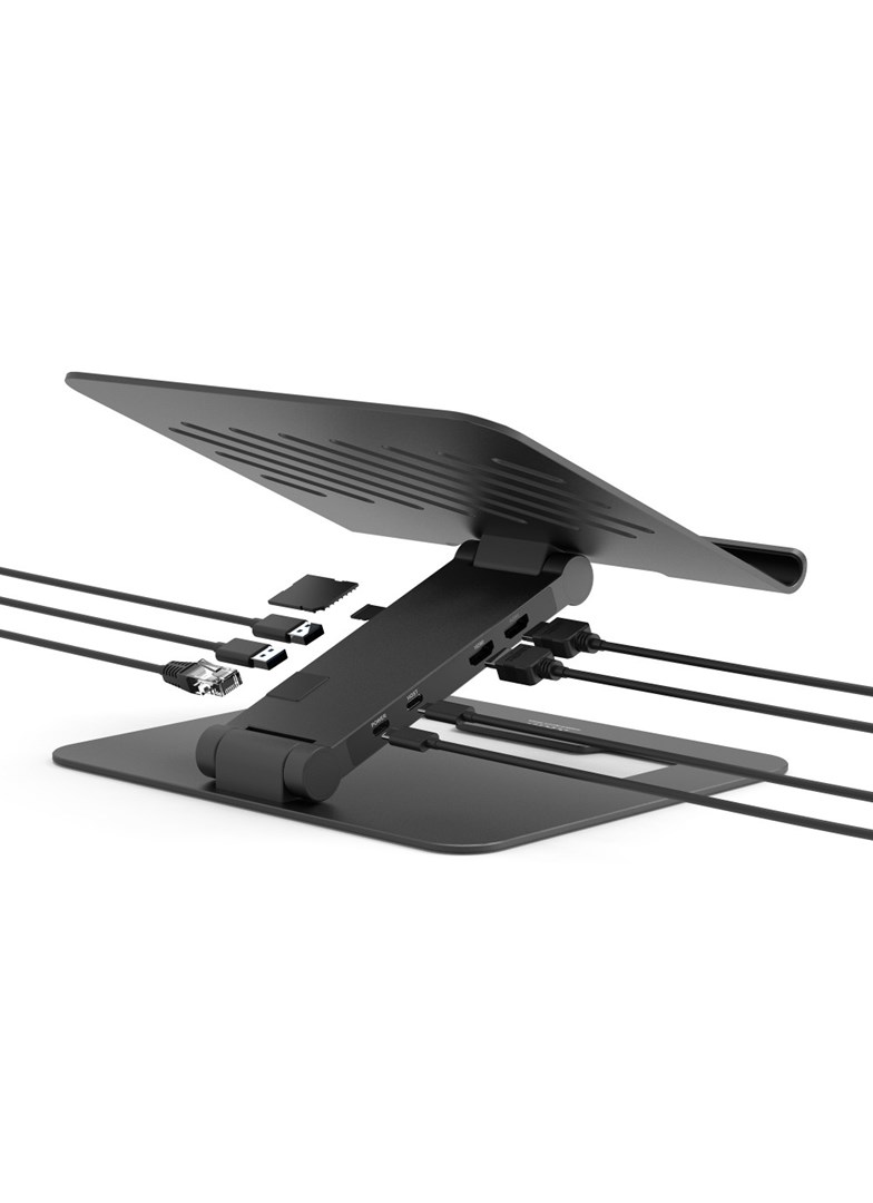 Stacion dokues USB-C me mbështetje për PC, 2 x 4K, 85W