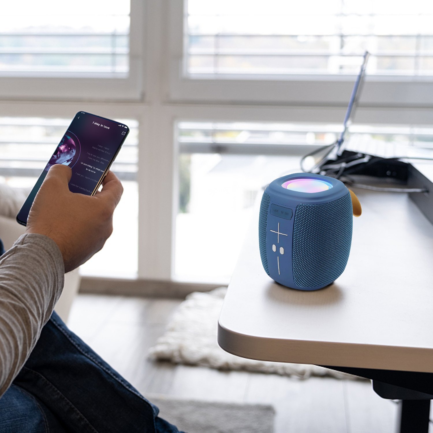 Kfol Bluetooth Akai ABTS-V5, 1200mAh, BT 5.3, blu