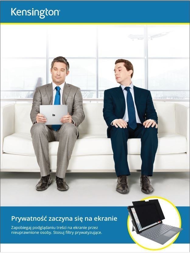 Filter privatësie për monitor Kensington, 20", 16:9, i zi