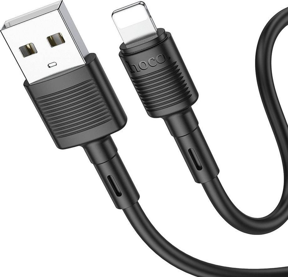 Kabllo Hoco X83 USB A në Lightning, 1m, 2.4A, e zezë