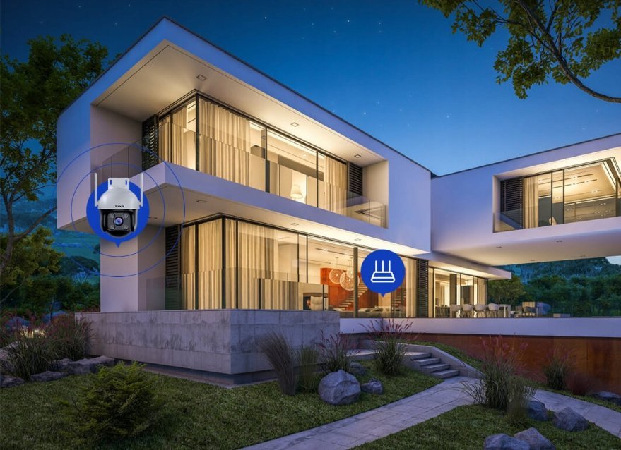 Kamerë sigurie Tenda RH7-WCA, 4MP 2560x1440, IP wireless, e bardhë