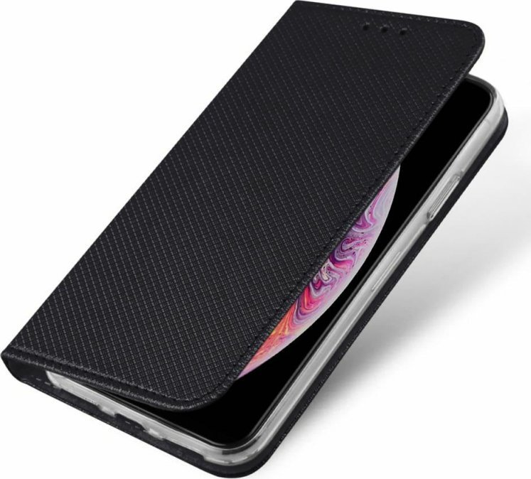 Futera magnetike me mbajtës për Motorola Edge 40, tip libri, e zezë