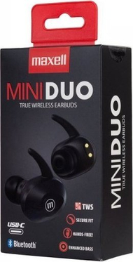 Kufje wireless Maxell Mini Duo, Bluetooth 5.0, me kuti karikimi, të bardha
