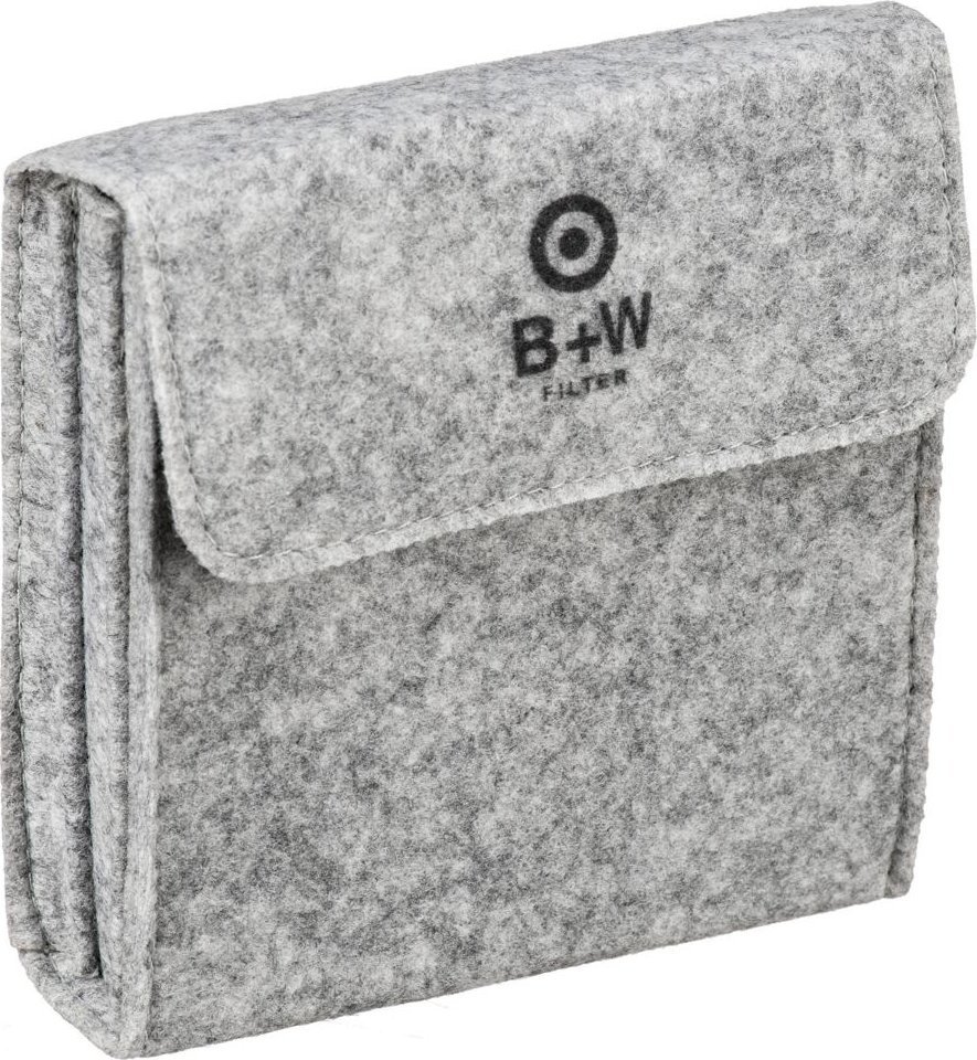 Etui filtra fotografikë B+W Filter Case Felt Large, 3x 55-82mm, gri