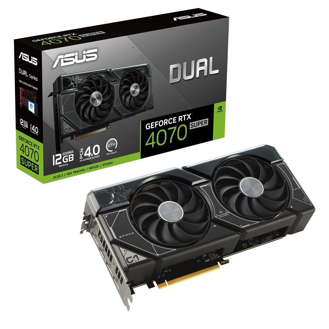 Kartë grafike ASUS Dual NVIDIA GeForce RTX 4070 SUPER, 12 GB GDDR6X