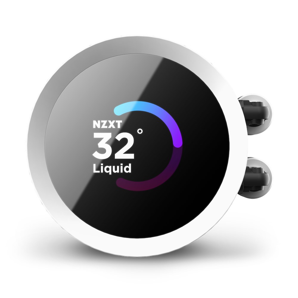 Ftohës me ujë për CPU NZXT Kraken 280 RGB, 1.54" LCD, 2800 RPM, i bardhë