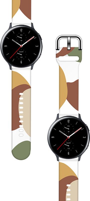 Rrip ore Hurtel Strap Moro për Samsung Galaxy Watch 46mm, silikoni, dizajn kamuflazh, shumëngjyrësh