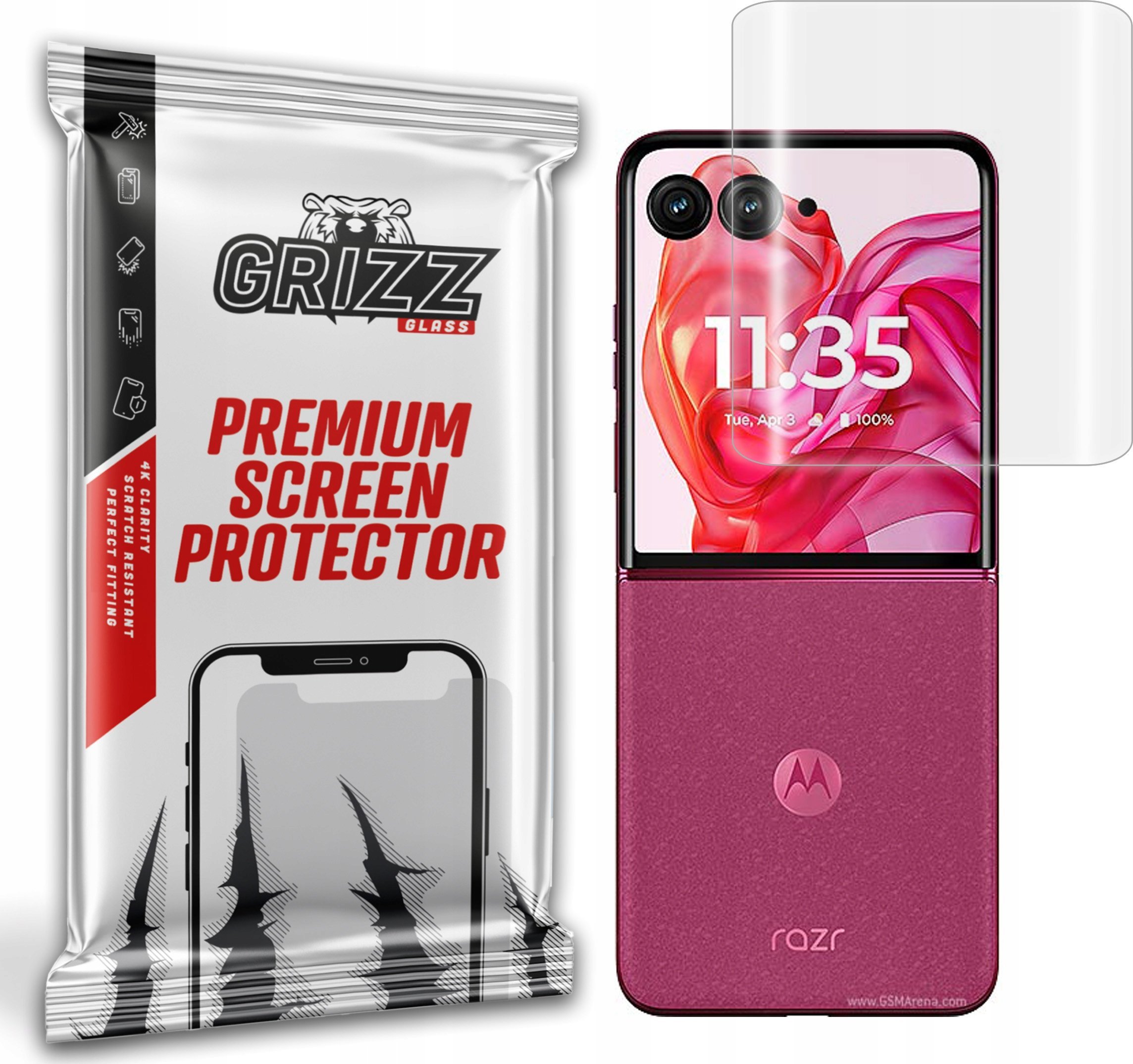 Film mbrojtës Hydrogel Grizz, për Motorola Razr 50, transparent