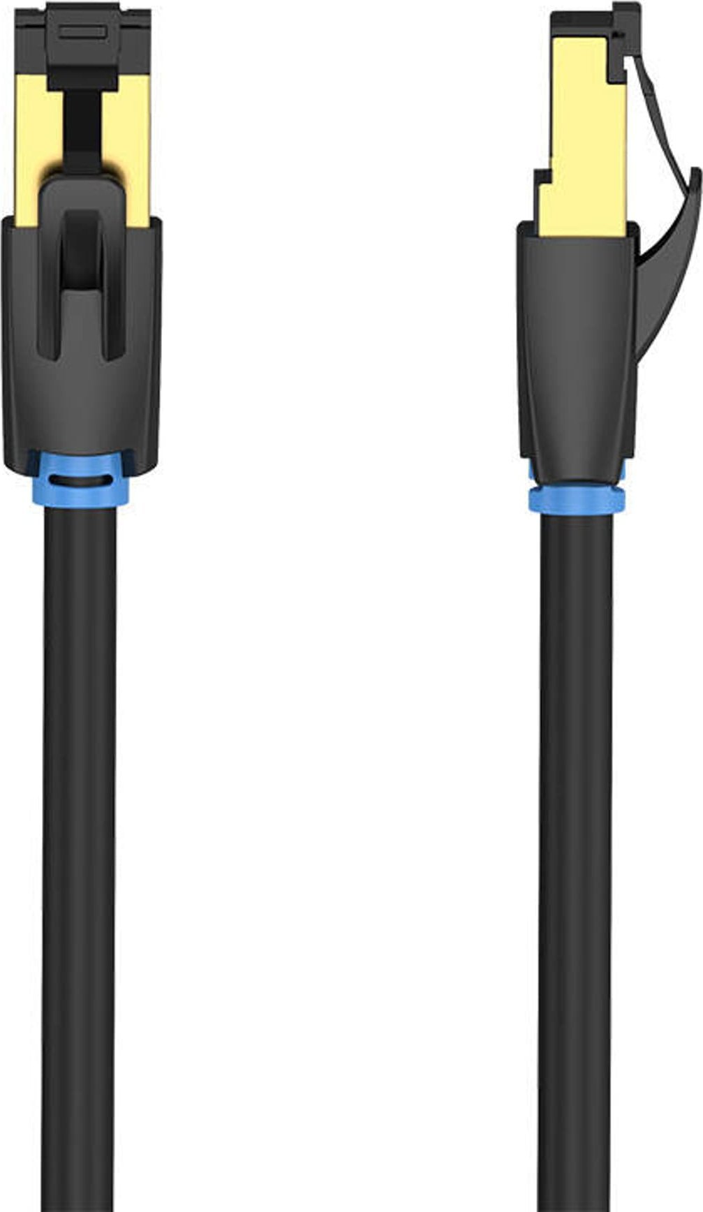Kabllo rrjeti Vention CAT8 RJ45, 40Gbps, 2000MHz, e zezë