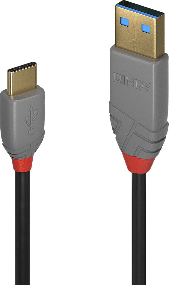 Kabllo USB Lindy USB-A - USB-A, 0.5m, e zezë