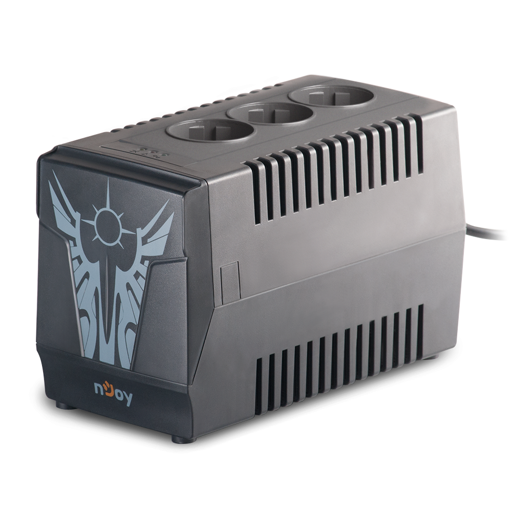 Stabilizues tensioni Paladin 1000, 1000VA 500W, 3 dalje universale Schuko RJ11, gri