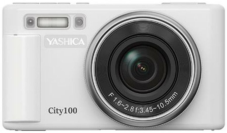 Фотоапарат Yashica City 100, 13MP, видео 5K, бел