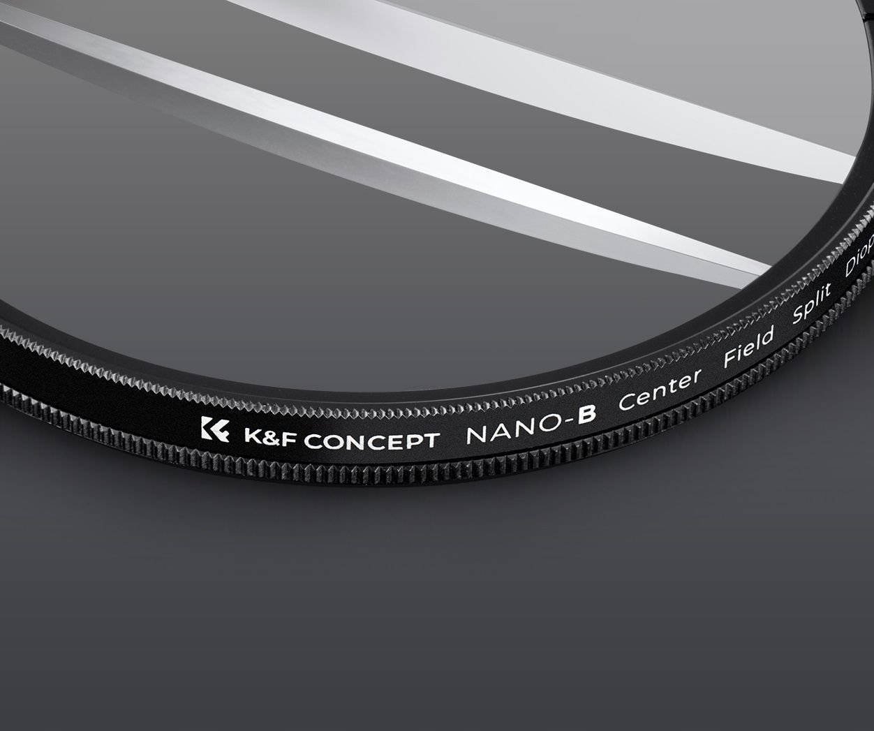 Filter fotografik K&amp;F Concept NANO B Sharp Band Center Field Split Diopter, 67mm, transparent