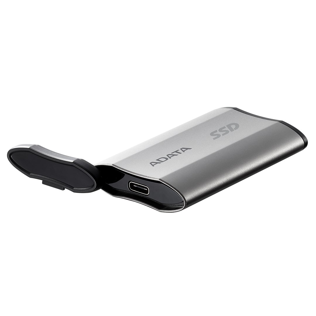 Disk SSD ADATA SD810, 1TB, USB-C, i zi/argjendtë