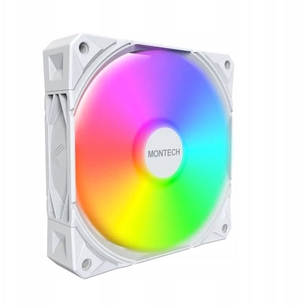 Ventilator kasë PC Montech E28 ARGB, 120mm, i bardhë