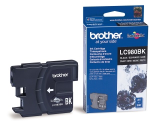 Fishek ngjyre për printer Brother LC-980BK, 300 faqe, i zi