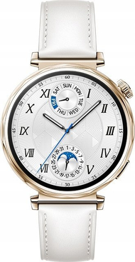 Ora inteligjente HUAWEI Watch GT 5, 41 mm, gold, me rrip lëkure të bardhë