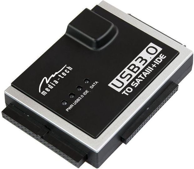 Kuti disku Media-Tech USB 3.0 - SATA/IDE,e zezë