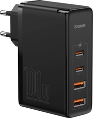 Karikues Baseus GaN2 Pro 2x USB-A 2x USB-C 3 A (BSU2726BLK), 100 W, i zi Karikues Baseus GaN2 Pro 2x USB-A 2x USB-C 3 A (BSU2726BLK), 100 W, i zi