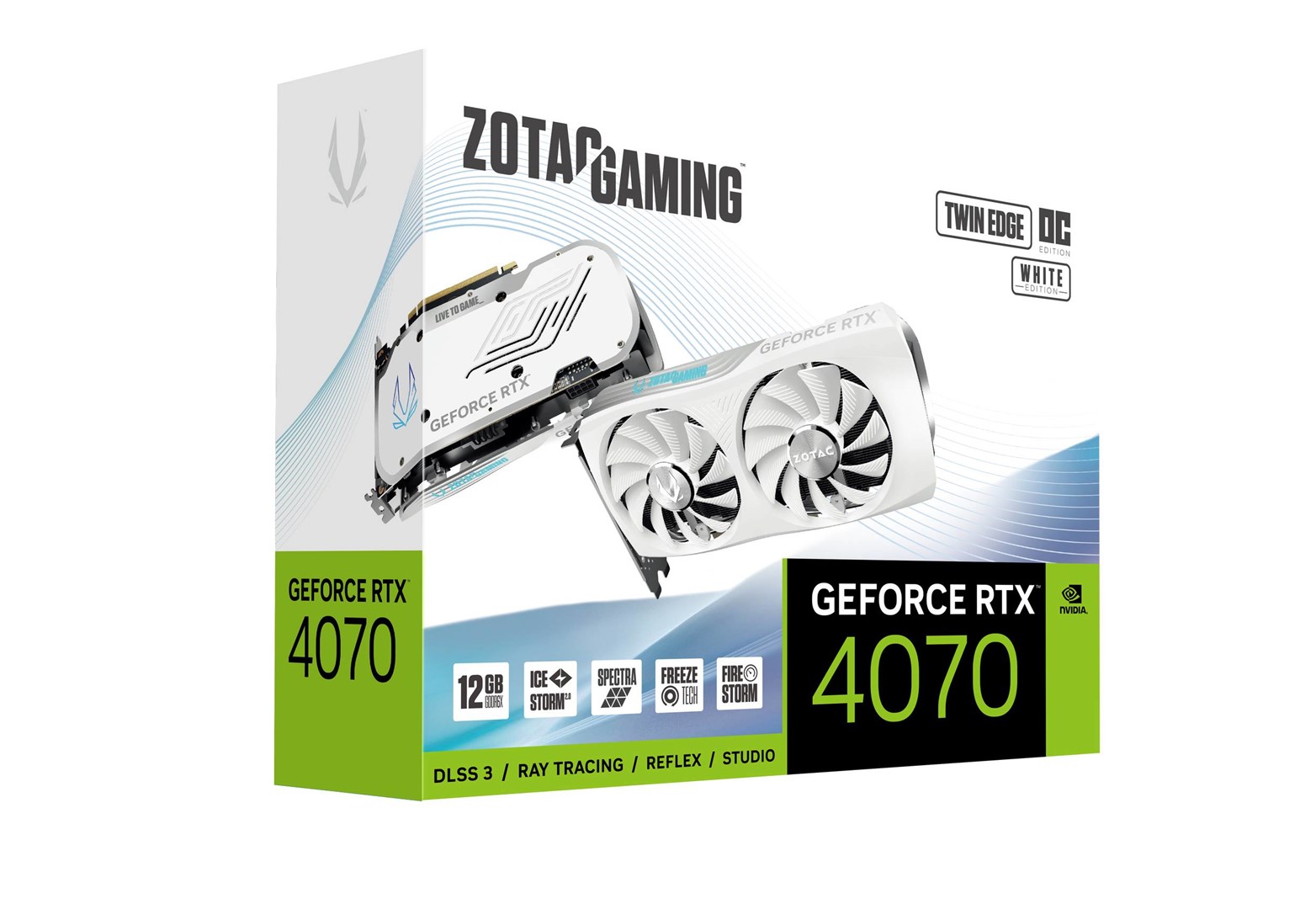 Kartë grafike Zotac Gaming NVIDIA GeForce RTX 4070, OC, 12 GB GDDR6X