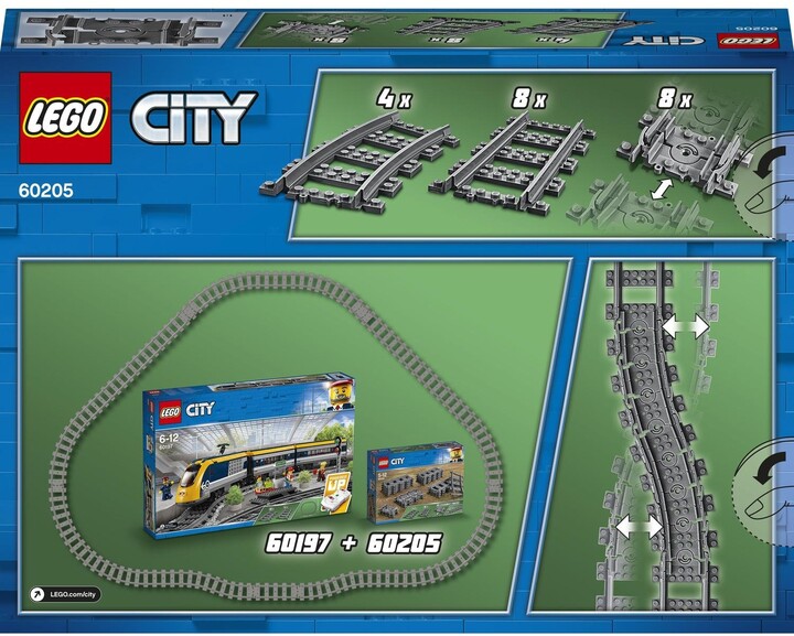 Set LEGO City 60205 - 20 pjesë të shinave