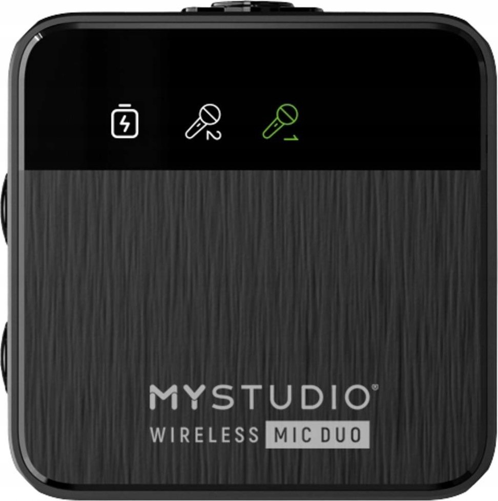 Mikrofon wireless Easypix MyStudio Mic Duo, 2 kanale, set me 2 lavalierë, i zi